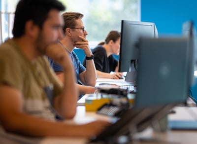 Consultants working on digital projects