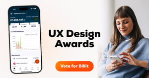Billit companion app nominated for UX Design Awards