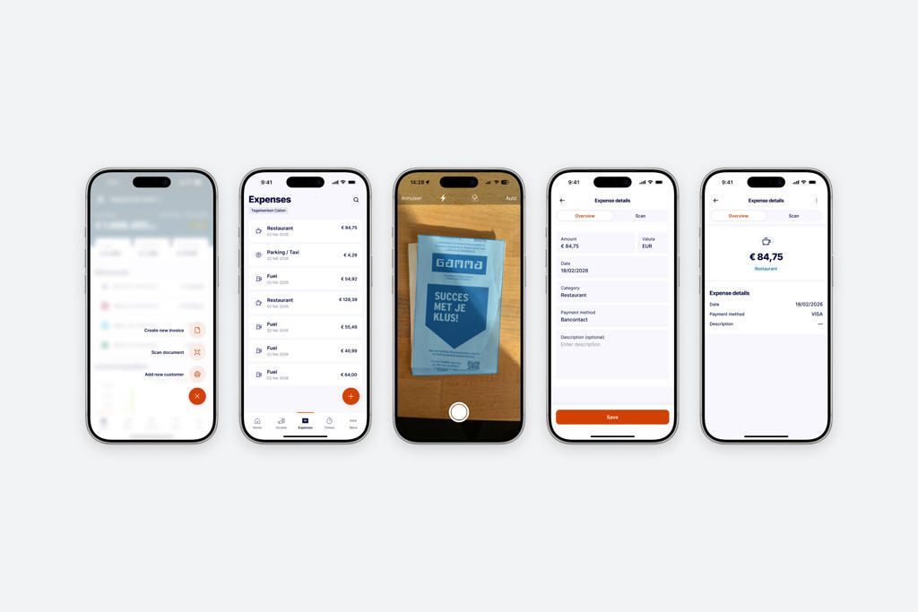 Billit companion app nominated for UX Design Awards