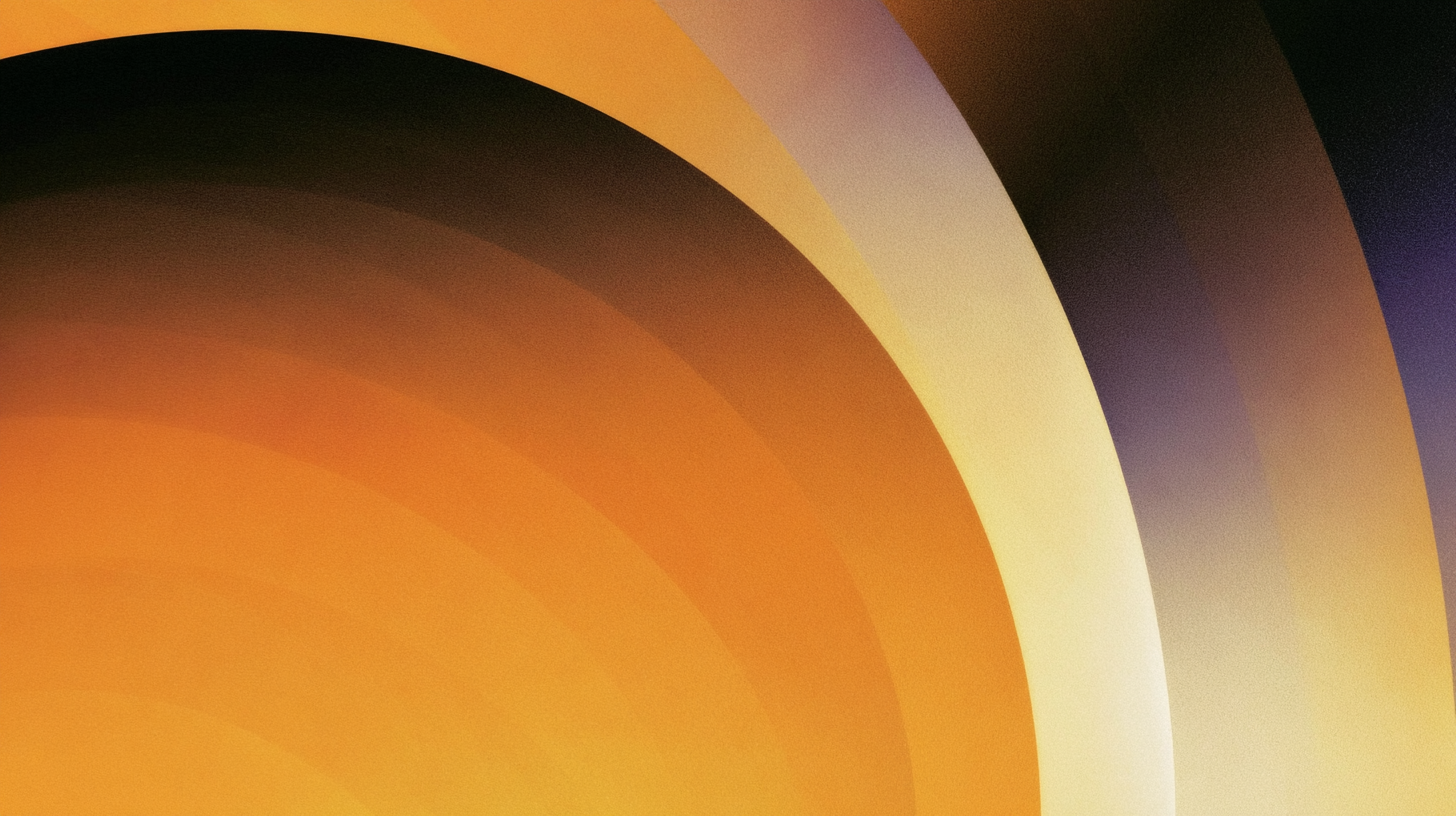 Abstract orange arcs, AE brand visual