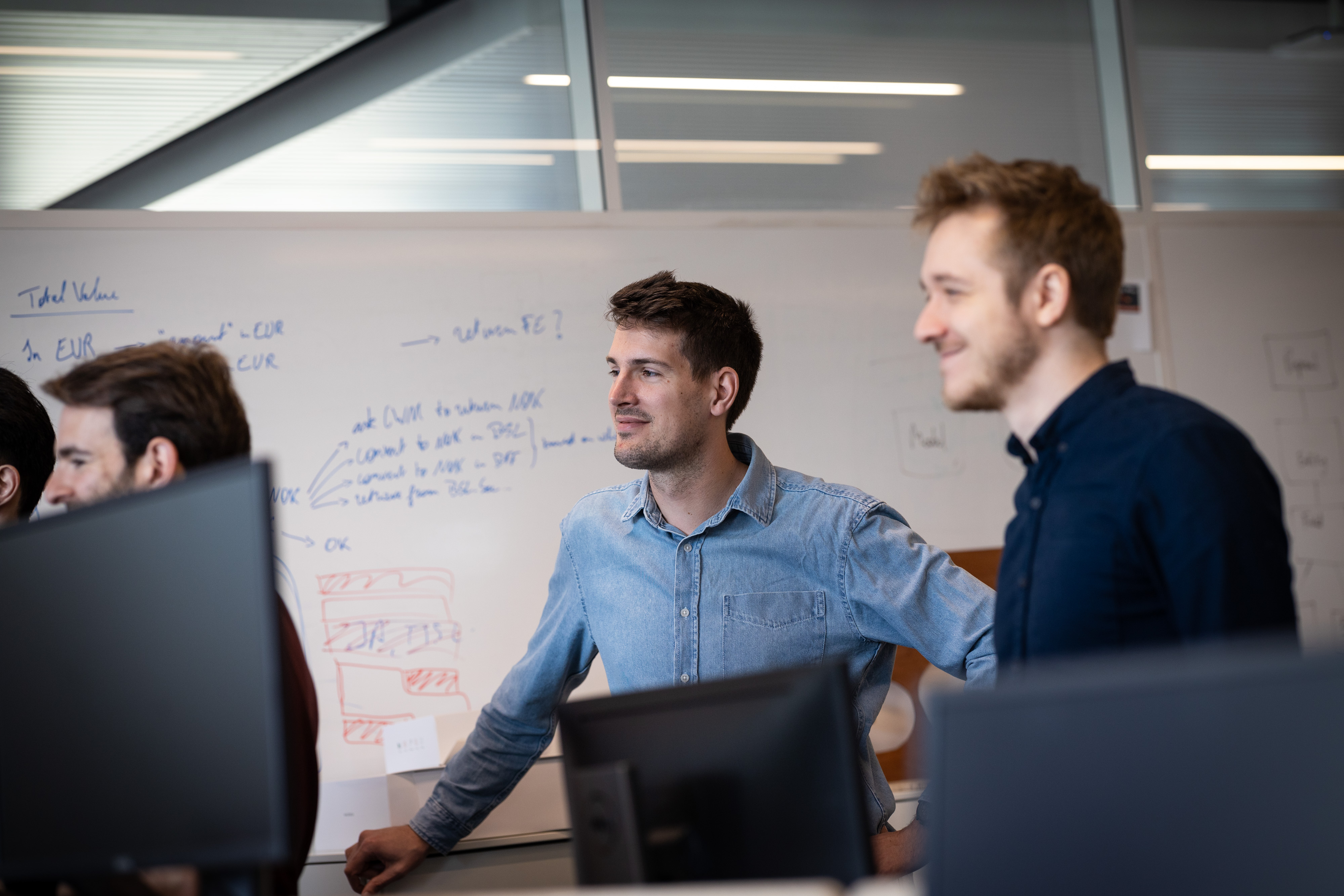 Colleagues working together